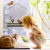 Прозрачная большая кормушка для птиц (24х18х11 см) от Nature's Hangout