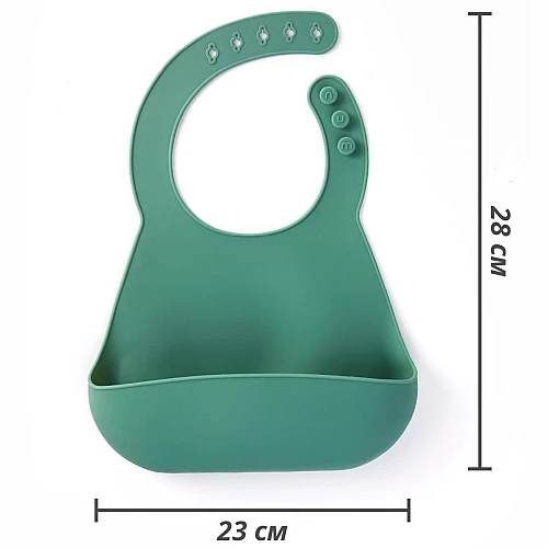 Набір для годування 3-в-1 Силіконовий нагрудник і 2 навчальні ложки від NumNum