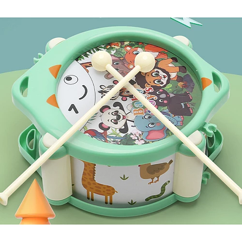 Набор музыкальных инструментов Барабан, маракасы и дудка от Obetty