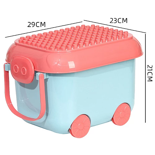 Развивающий блоковый конструктор с шестеренками в чемодане от Obetty