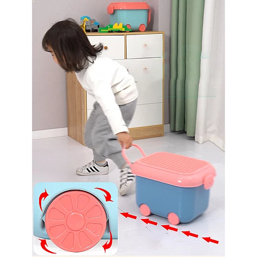 Развивающий блоковый конструктор с шестеренками в чемодане от Obetty