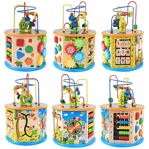 Развивающий деревянный логический куб от Obetty