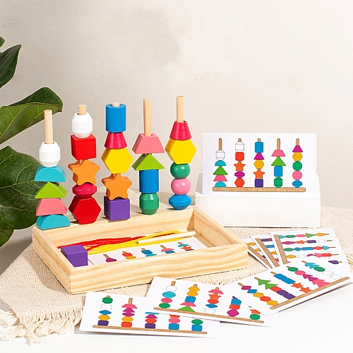 Розвиваючий сортер Дерев'яні намистини від Obetty