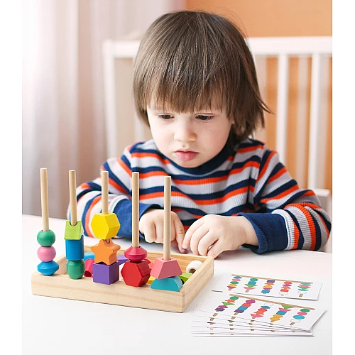 Розвиваючий сортер Дерев'яні намистини від Obetty