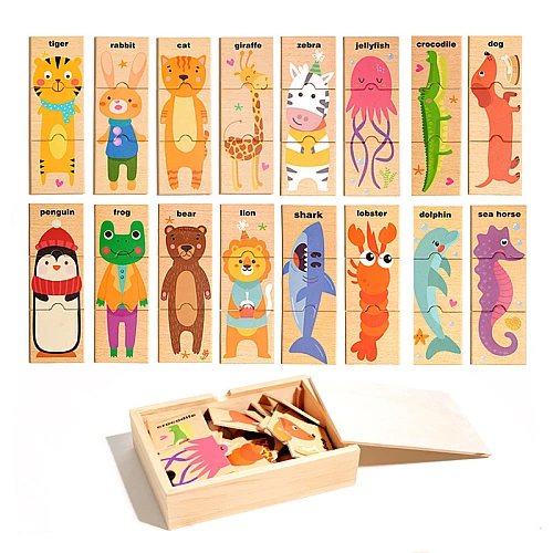 Дерев'яні пазли Тварини від Obetty