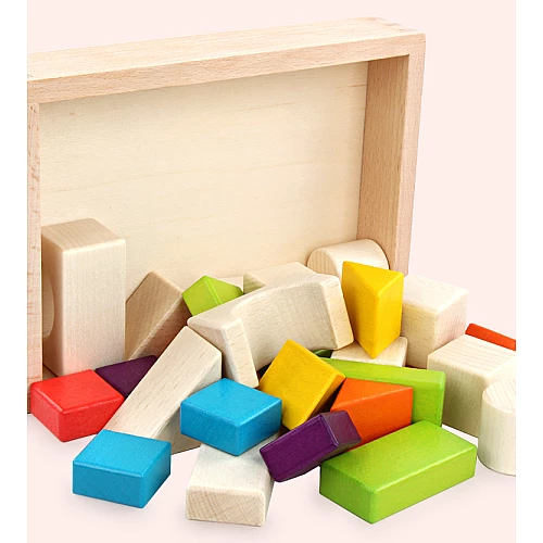 Дерев'яний конструктор Будівельні блоки (30 елементів) від Obetty