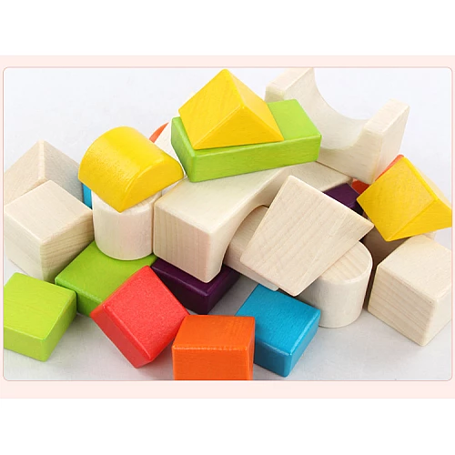 Дерев'яний конструктор Будівельні блоки (30 елементів) від Obetty