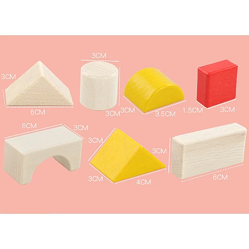 Дерев'яний конструктор Будівельні блоки (30 елементів) від Obetty