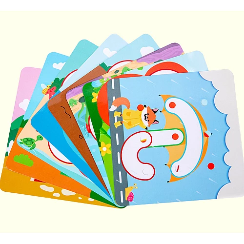 Деревянный конструктор Алфавит и цифры от Obetty