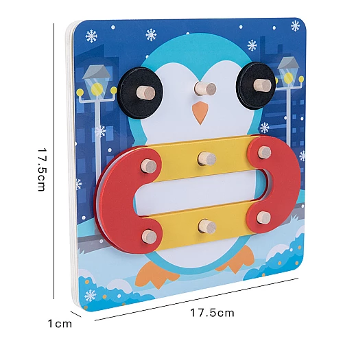 Деревянный конструктор Алфавит и цифры от Obetty