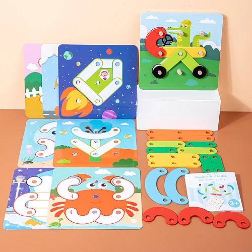 Деревянный конструктор Алфавит и цифры от Obetty