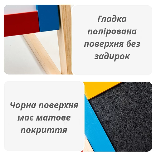 Двустороння доска для рисования (маркер / мел) от Obetty