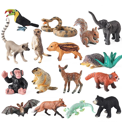 Розвиваючий набір фігурок Дикі тварини (16 шт) від Obetty
