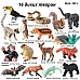 Розвиваючий набір фігурок Дикі тварини (16 шт) від Obetty
