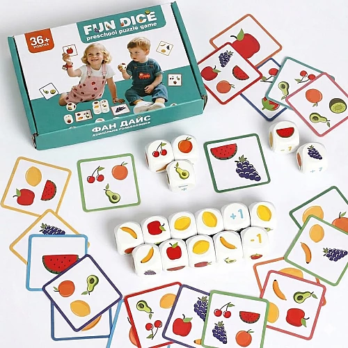 Розвиваюча гра Фруктові кубики від Obetty