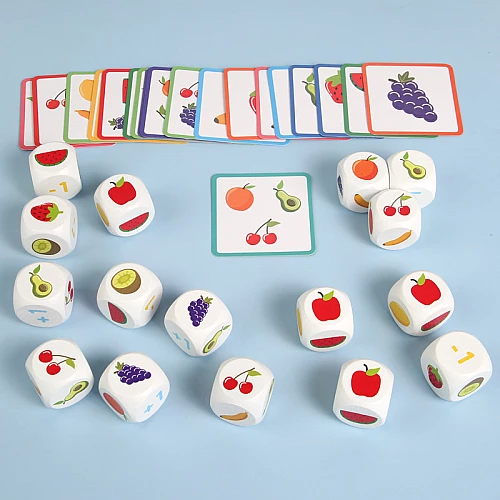 Развивающая игра Фруктовые кубики от Obetty