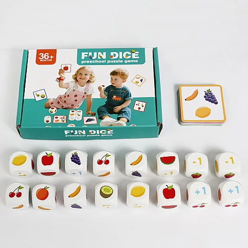 Развивающая игра Фруктовые кубики от Obetty