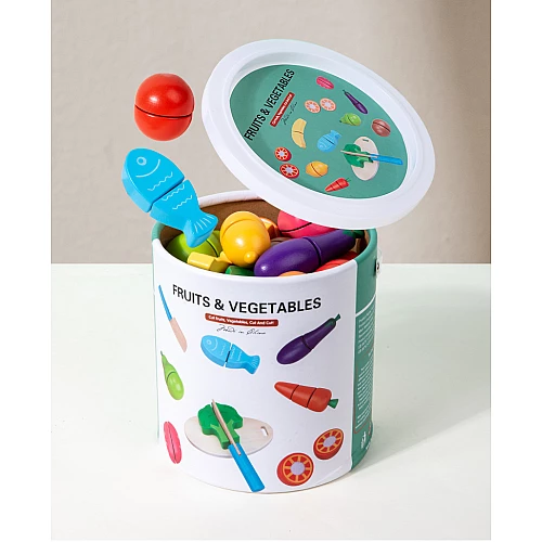 Розвиваючий набір Фрукти та овочі на липучках від Obetty