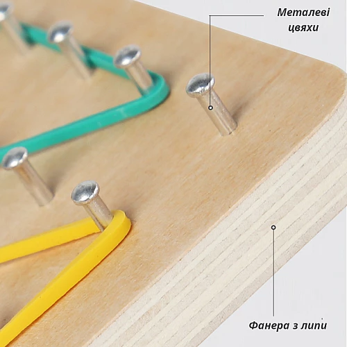 Розвиваюча гра Геоборд з гумками від Obetty