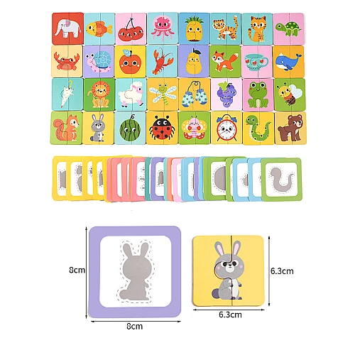 Розвиваюча гра головоломка Зістав тіні від Obetty