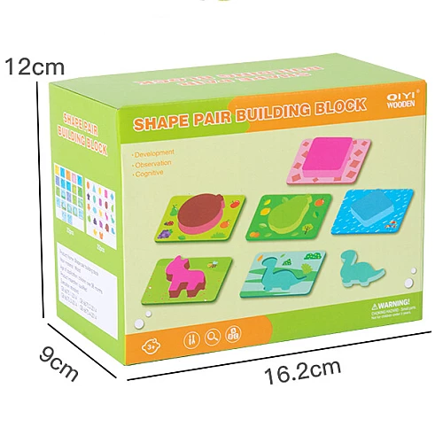 Развивающий пазл-вкладыш Цвета и формы от Obetty