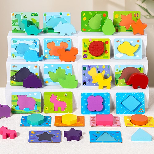 Развивающий пазл-вкладыш Цвета и формы от Obetty