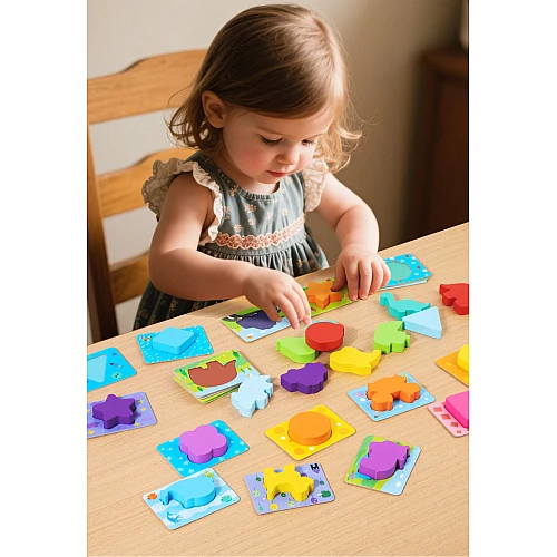Развивающий пазл-вкладыш Цвета и формы от Obetty