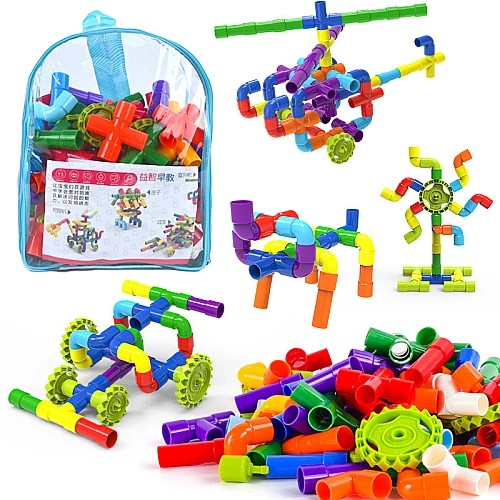 Розвиваючий конструктор Трубки (108 деталей) від Obetty