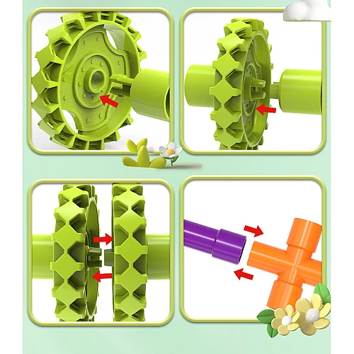 Розвиваючий конструктор Трубки (108 деталей) від Obetty