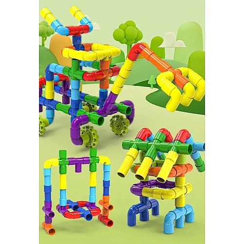 Розвиваючий конструктор Трубки (108 деталей) від Obetty