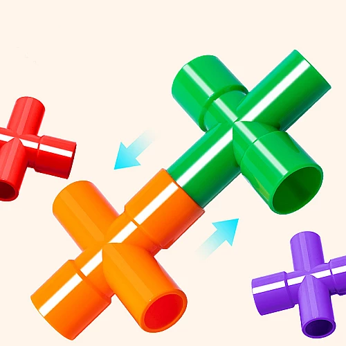 Розвиваючий конструктор Трубки (108 деталей) від Obetty