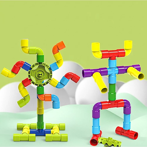 Розвиваючий конструктор Трубки (108 деталей) від Obetty