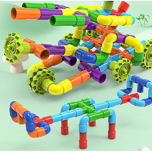 Розвиваючий конструктор Трубки (108 деталей) від Obetty