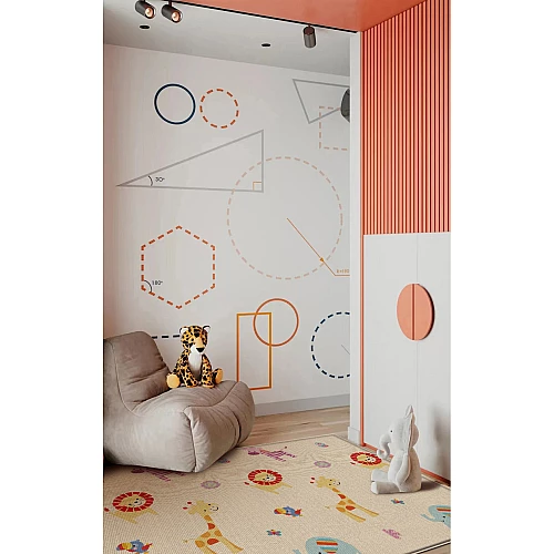 Складаний термо килимок для ігор Гори (200 x 180 x 1 см) від Obetty