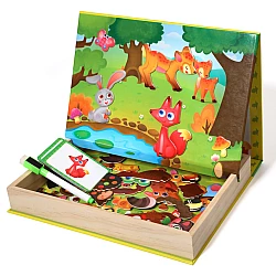 Дерев'яна магнітна дошка Лісові тварини від Obetty