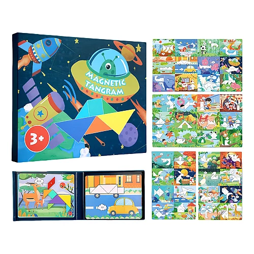 Розвиваючий набір Магнітний танграм від Obetty