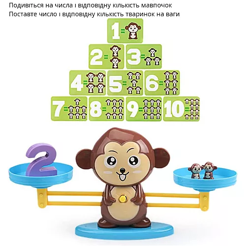 Навчальний набір Математичні ваги (65 елементів) від Obetty