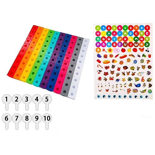 Навчальний набір Математичні кубики (100 шт) від Obetty