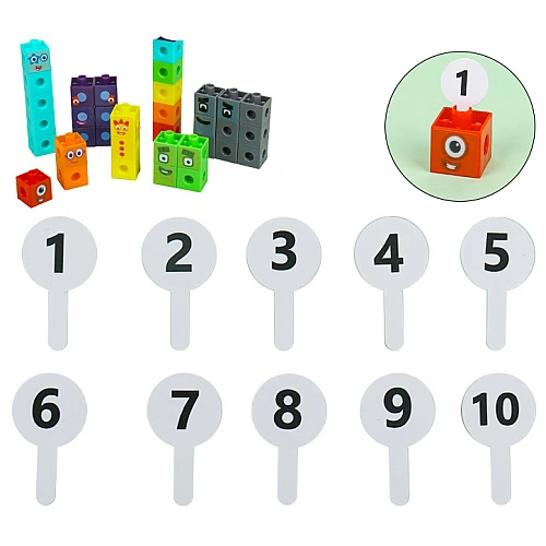 Навчальний набір Математичні кубики (100 шт) від Obetty