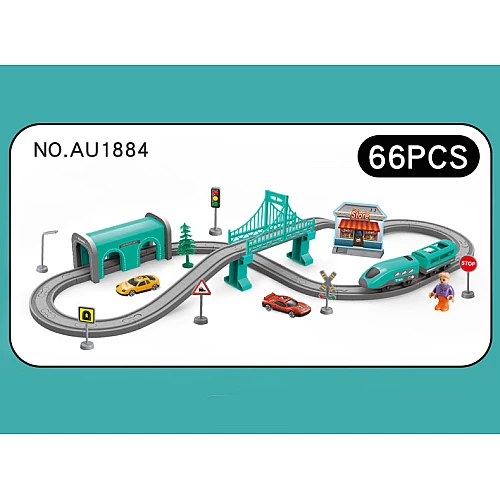 Развивающий набор Городская железная дорога (66 предметов) от Obetty