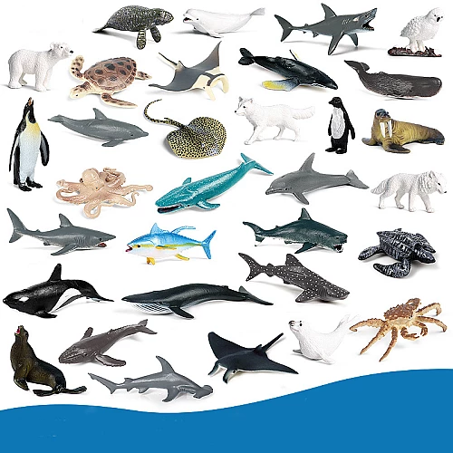 Набор фигурок Морские животные (32 шт) от Obetty
