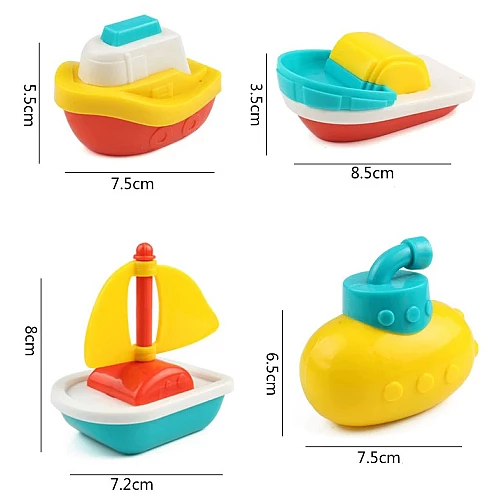 Набір для купання Кораблики (4 шт) від Obetty