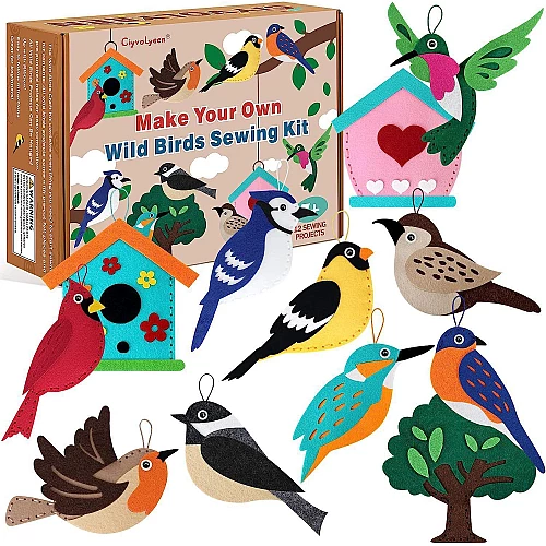 Набор для шитья из фетра Птицы от Obetty