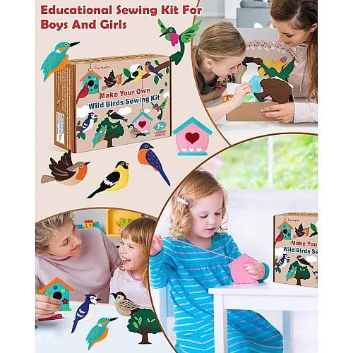 Набор для шитья из фетра Птицы от Obetty