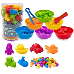 Набор фигурок для сортировки Транспорт от Obetty