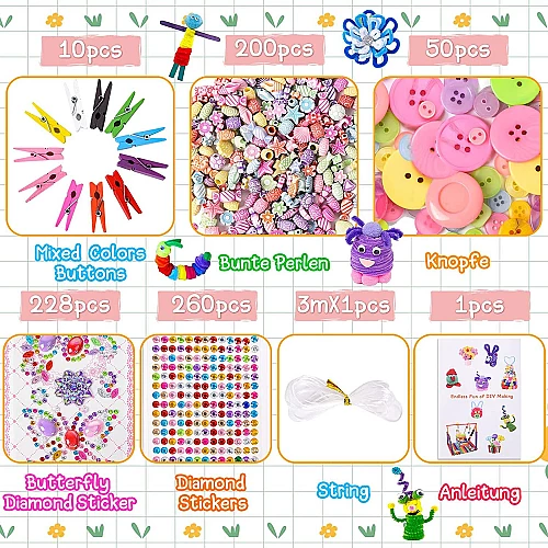 Набір для творчості (близько 1600 предметів) від Obetty