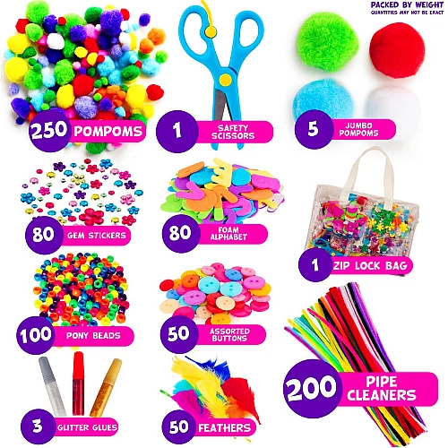 Большой набор для творчества (более 2000 предметов) от Obetty