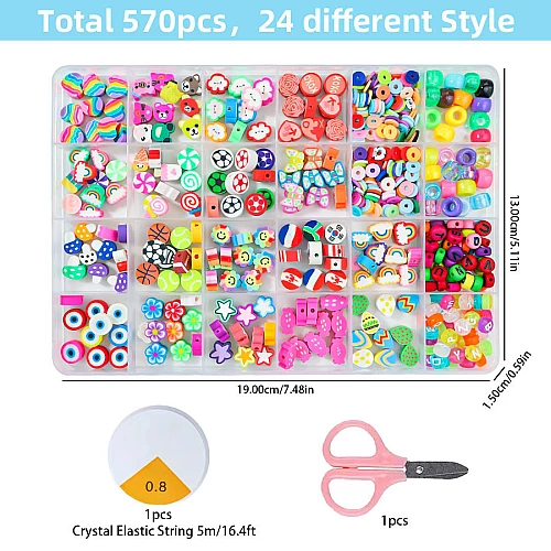 Набір для творчості намистини Браслети (570 шт) від Obetty