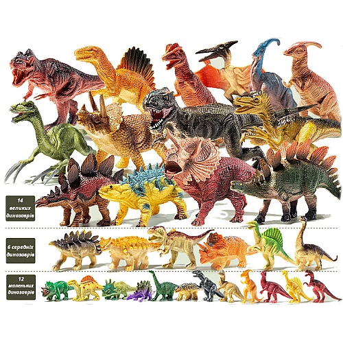 Развивающий набор фигурок Динозавры (82 предмета) от Obetty