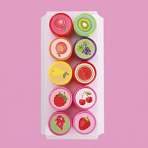 Развивающий набор штампов Фрукты от Obetty